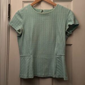 J McLaughlin turquoise peplum top